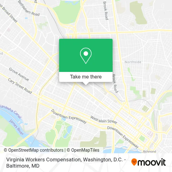 Virginia Workers Compensation map
