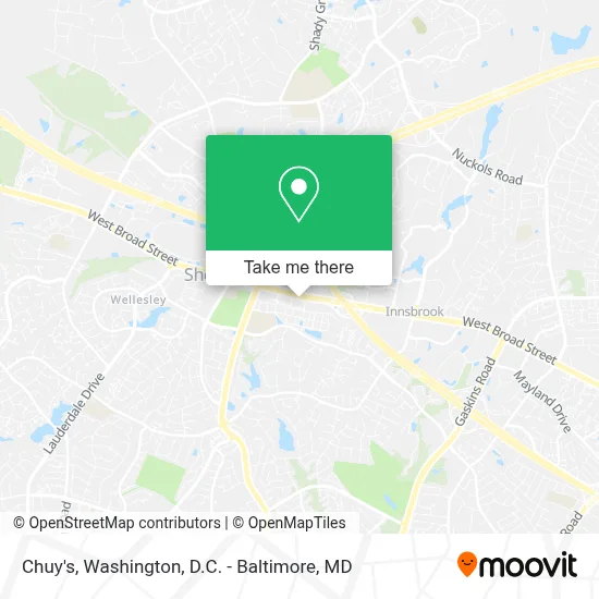 Chuy's map