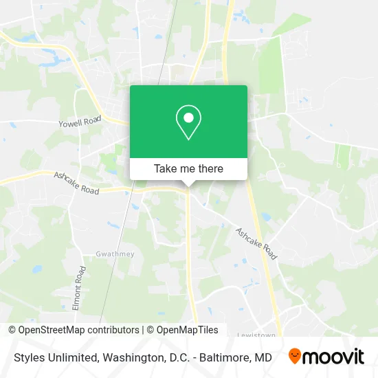 Styles Unlimited map
