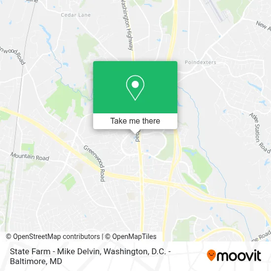 State Farm - Mike Delvin map