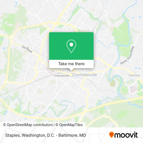 Staples map