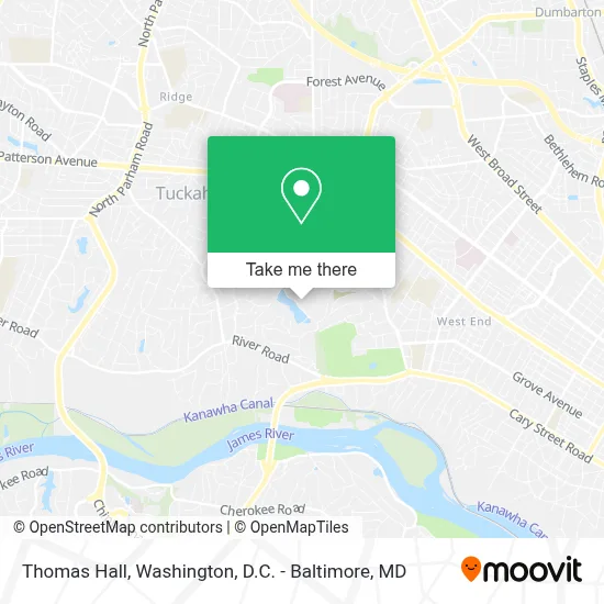 Thomas Hall map