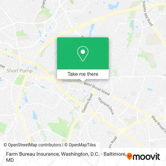 Farm Bureau Insurance map