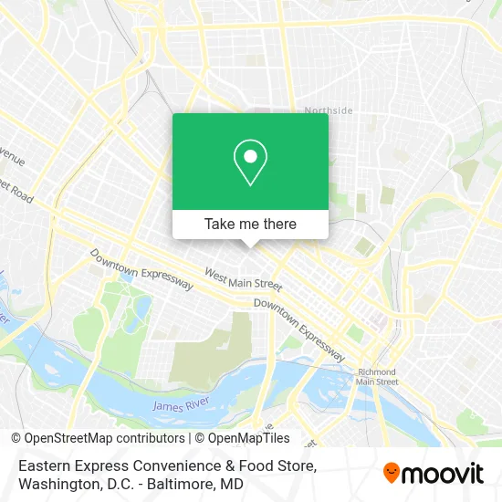 Eastern Express Convenience & Food Store map