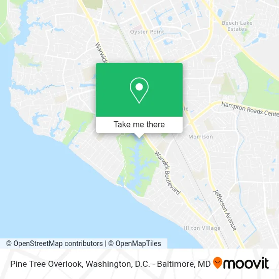 Pine Tree Overlook map