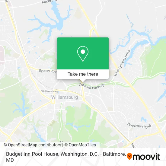 Budget Inn Pool House map