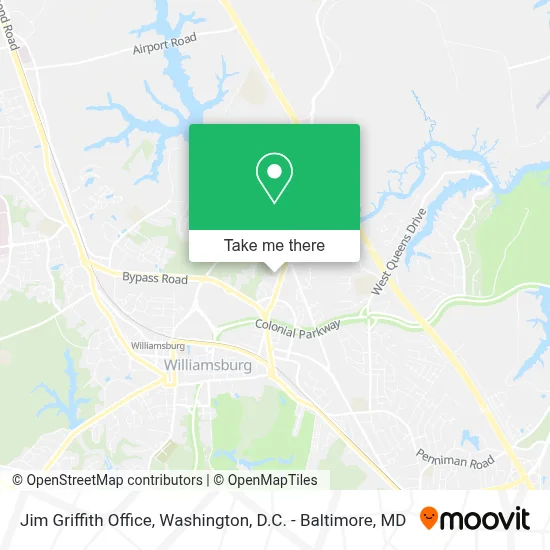 Jim Griffith Office map