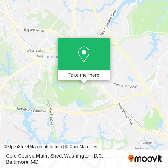 Gold Course Maint Shed map
