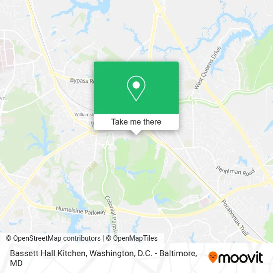 Bassett Hall Kitchen map