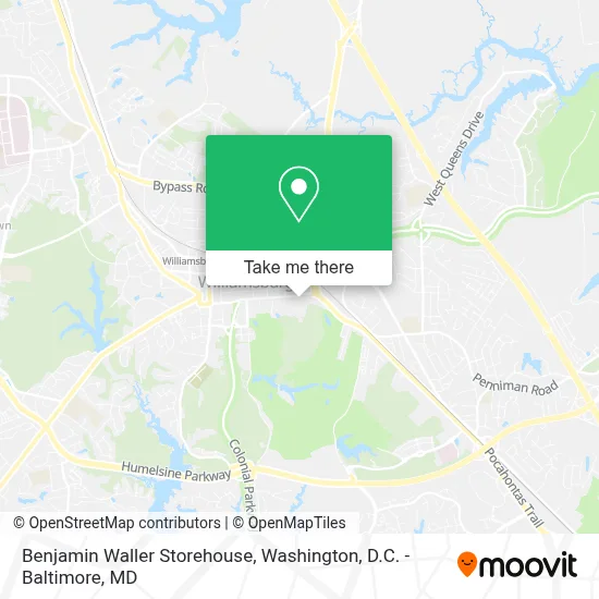 Benjamin Waller Storehouse map