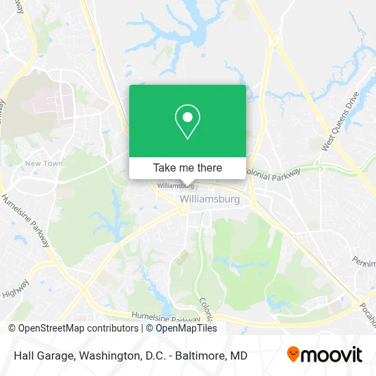 Hall Garage map
