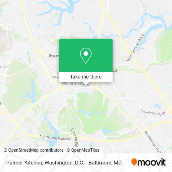 Palmer Kitchen map