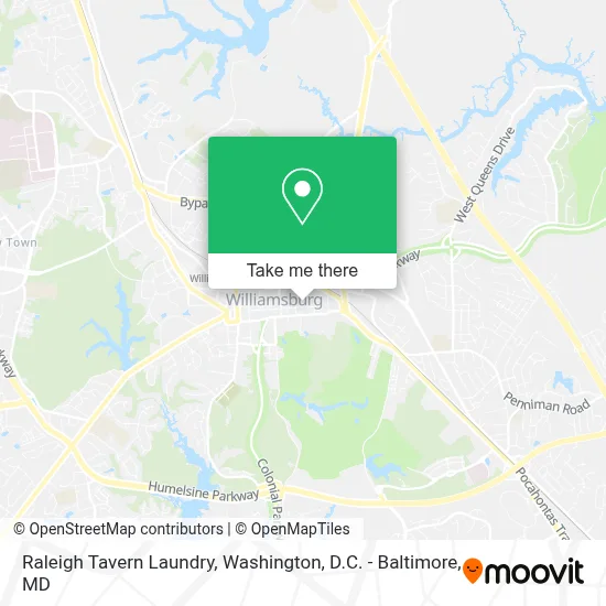 Raleigh Tavern Laundry map