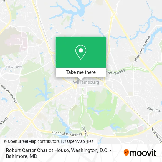 Robert Carter Chariot House map