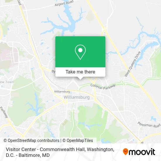 Visitor Center - Commonwealth Hall map