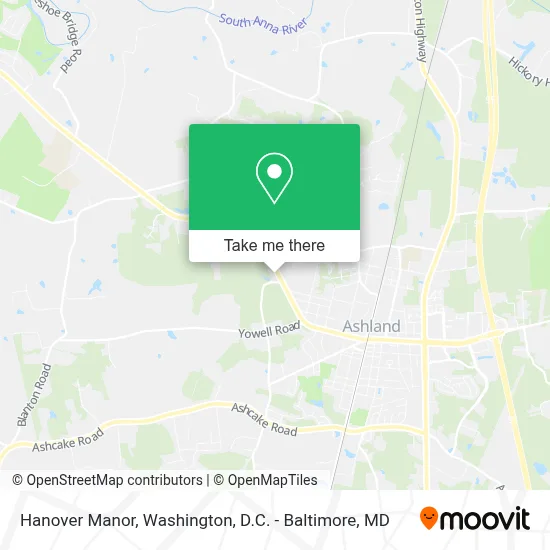 Hanover Manor map