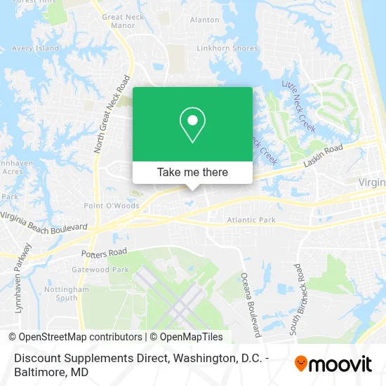 Discount Supplements Direct map
