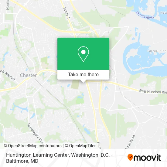 Huntington Learning Center map