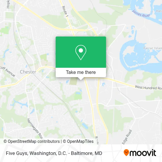Five Guys map