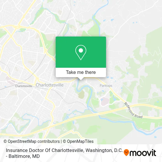 Insurance Doctor Of Charlottesville map