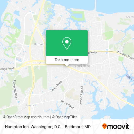 Hampton Inn map