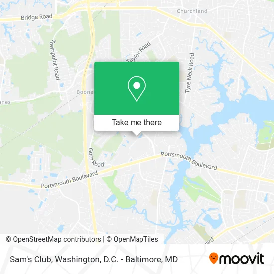 Sam's Club map