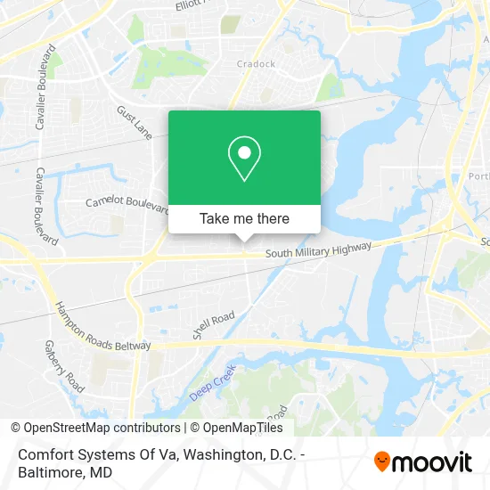 Comfort Systems Of Va map