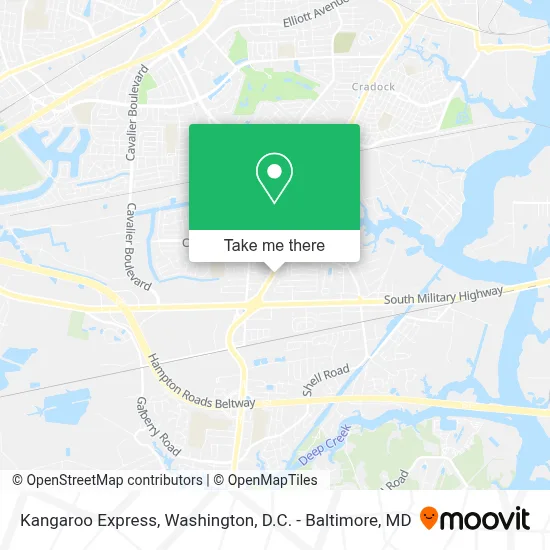 Kangaroo Express map
