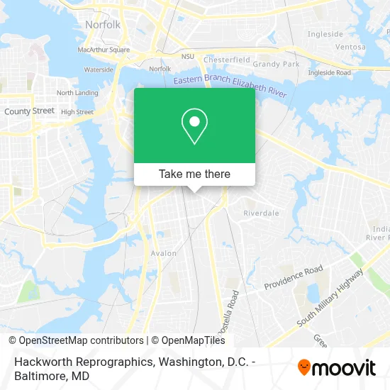 Hackworth Reprographics map