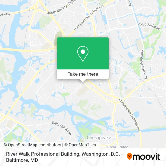 River Walk Professional Building map