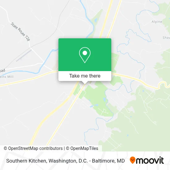 Southern Kitchen map