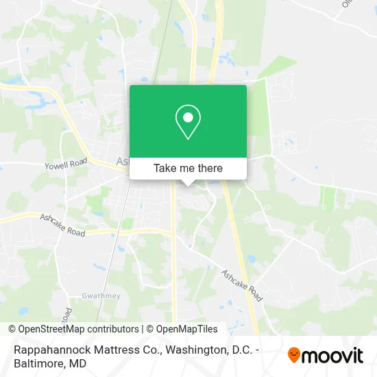 Rappahannock Mattress Co. map