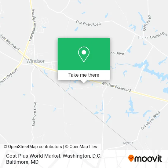Cost Plus World Market map