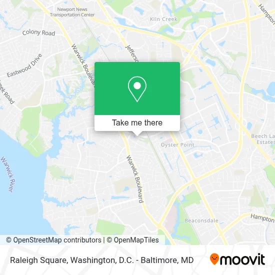 Raleigh Square map