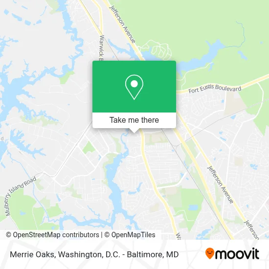 Merrie Oaks map