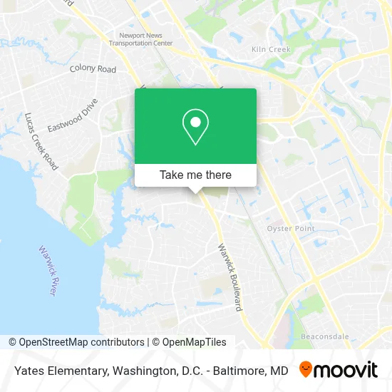 Yates Elementary map