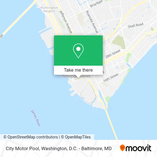 City Motor Pool map