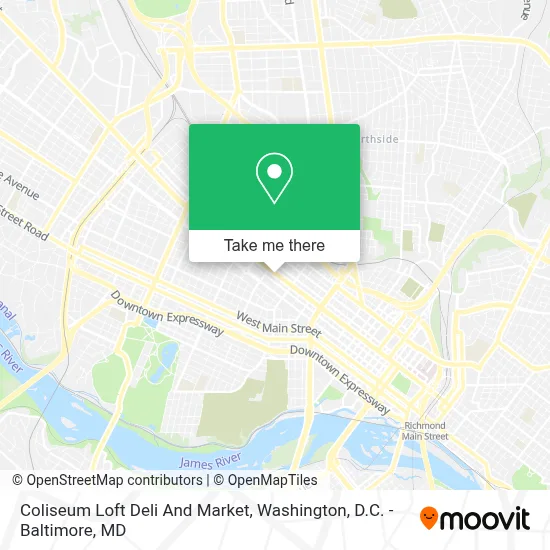 Coliseum Loft Deli And Market map