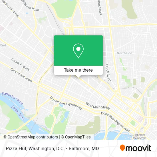Pizza Hut map