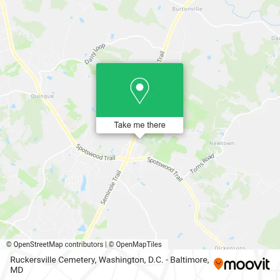Ruckersville Cemetery map