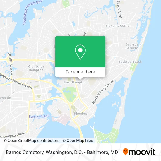 Barnes Cemetery map