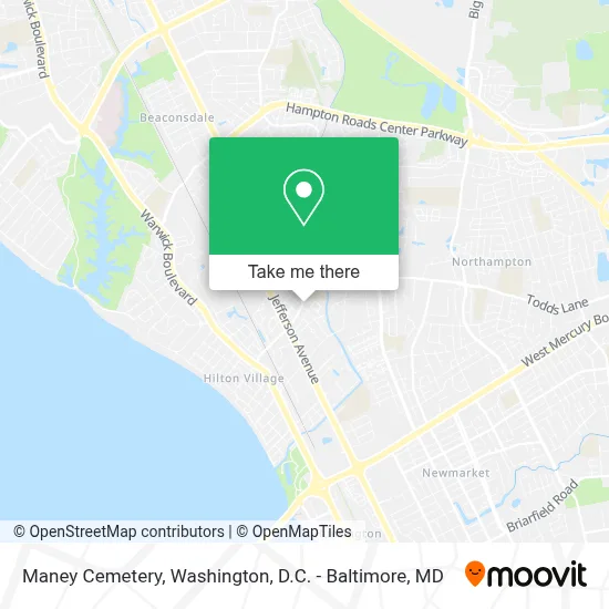Maney Cemetery map
