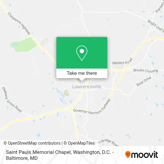 Saint Pauls Memorial Chapel map