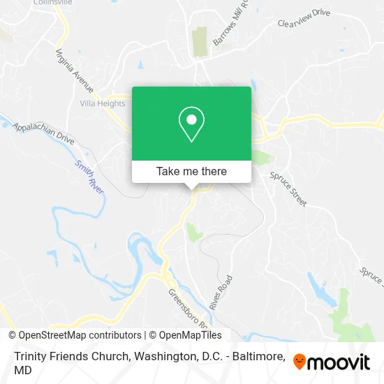 Trinity Friends Church map