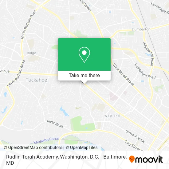 Rudlin Torah Academy map