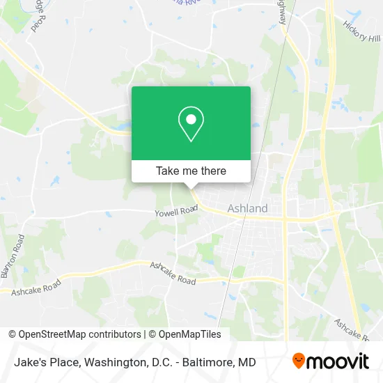 Jake's Place map