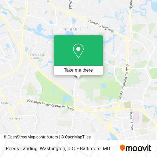 Reeds Landing map