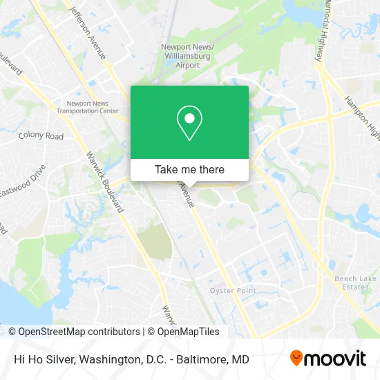 Hi Ho Silver map