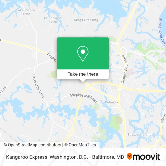 Kangaroo Express map