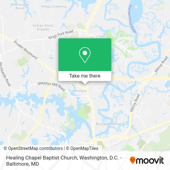 Healing Chapel Baptist Church map